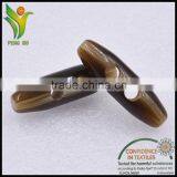 European Classic Style Brown Olive Shape Polyester Coat Toggle Button Wholesale