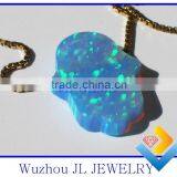 Wholesale 925 Sterling Silver High Quality Hot Opal Hamsa/hand Necklace Jewelry