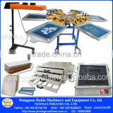 Table T shirt carousel Screen Printing Machine with Flash Dryer