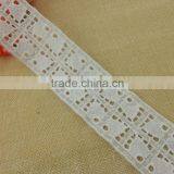Cotton Fabric Base Emboridery Lace for Ladies Top Neckline -- H1660 thumbnail-2