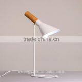 Wooden+steel E27*1 Table Lamp, Bedroom /study Small Desk Light , thumbnail-3