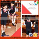 2015 New Korean uniform for school all grades child clothes outfits wholesale vest sweater school uniform design (ulik-001)