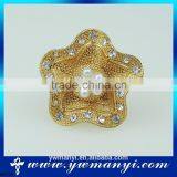 Cheap Fashion Jewelry Pearl And Rhinestone Brooch Flower Shape Brooches Pins For Women B0174 thumbnail-1