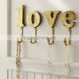 Wall Hook, Brass Alphabet Wall Hook, Wall Hanger