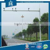 Galvanized Steel Traffic Sign Steel Pole with Brackets