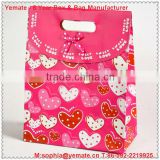 New products 2013 USA design fashion paper gift bag for Valentine Day with love heart