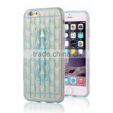 Water Wave Ice Engraving Style Clear Crystal Case for IPhone 6 Ultralslim Soft Rubber Stand Back Cover thumbnail-2