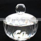 Unique Crystal Glass Sugar Bowl With Lit Sugar Stock thumbnail-3