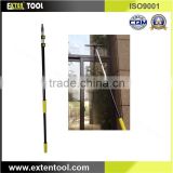 Feature mop & broom holder pole