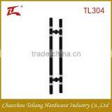 Black and Silver Stainless Steel Glass Door Handle for Steel Doors thumbnail-3
