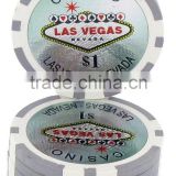 Home gaming standard design cheap custom clay chips stickers poker chips/cheap clay chips