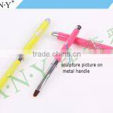 ANY Professional Nail Beauty Design Gel Nail Brush With Metal Handle Special End Can Touch Phone Screen thumbnail-3