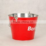 vivid color serviceable tin ice bucket for beer freeze
