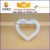 Factory price hollow shape heart/styrofoam heart wreath for wedding decoration                        
                                                Quality Choice