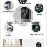 Black and Silver Color Optional Biometric Fingerprint Door Lock With USB Communication to Store the Record L7000 Douch Latch thumbnail-3