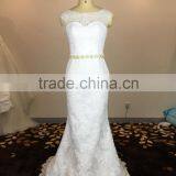 (MY20160602) Lace Mermaid Wedding Dresses With Detachable Train 2016 thumbnail-2