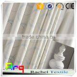 Geomery Design White Polyester Cotton Embroidery Curtain Fabric in Livingroom Window Curtain thumbnail-4