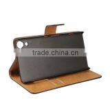 Plain Wallet Genuine Leather Case Cover For Sony Xperia Z4 thumbnail-5