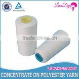 Plastic cone Ring spun polyester yarn