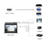 BC-LINK USB 3.1 Type-C to HDMl + VGA + USB 3.0 A F+ Type C F USB 3.1 HUB thumbnail-2