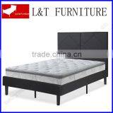 Black Leather Bed Frame thumbnail-3