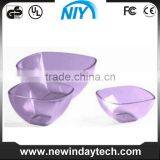 Plastic Acrylic Sandwich Bowl Colored Translucent thumbnail-3
