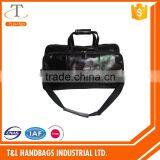 2016 New Fashion Design Popular Crinkle Black PU Travel Bag for Lady/Men thumbnail-1