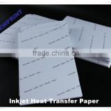 Dark A4 t-shirt heat transfer paper for cotton fabrics