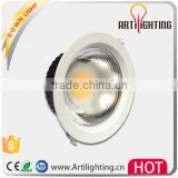 Electronic ballast compatible pure white recessed 15w led downlight