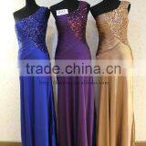 Fashion Design Sequins One Shoulder Long Evening Dress Party Dress for Women thumbnail-4