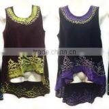 Wholesale India Made Rayon Silk Tie Dye Tops Shirts thumbnail-4