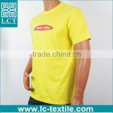 Custom Print Short Sleeve 100% Plain Cotton Yellow Brand T-shirt thumbnail-2