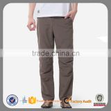 Cool summer cheap mens zip off sports polyester track hiking pants