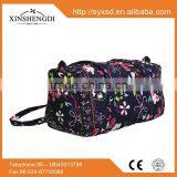 China supplier cotton colorful quilted fashion portable girl's small luggage bag