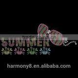 T14090001 SUMMER Glass Hotfix Stone Motif