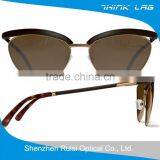 French Eyeglass Frames Brown Glasses Sun Metal Sunglasses Polarized thumbnail-2