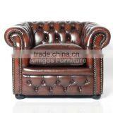 Chesterfield Leather Sofa for Sale thumbnail-1
