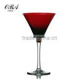 Wholsale Handmade Martini Glasses/supply Cocktail Glass With Red Body thumbnail-1