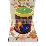 New Gift and Crafts Candles , Custom Printing Wrapped Scented Candle Wax thumbnail-2