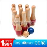 Wholesale leisure goods of wooden lawn bowling game