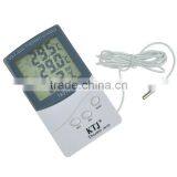 White Indoor Outdoor Digital Thermometer With Hygrometer