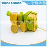 Pull Along Dog Wooden Toy Wiggles as You Pull They Make a Clicking Sound and Make a Fun Baby thumbnail-4