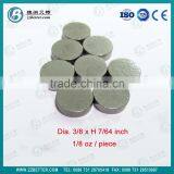 0.125oz Tungsten Cylinder Used for Weights thumbnail-1