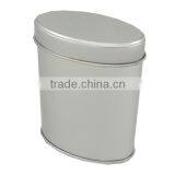 Chinese Factory Customized Unique Empty Oval Airtight Coffee Tin Box thumbnail-2