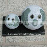 Green Round Dog Stone Statue thumbnail-1