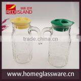Large Glass Water Bottle With Lid, Juice Bottle thumbnail-1