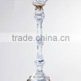 Italian Style Home Decorative Candlestick, Classical Brass With Crystal Candleholder (BF01-0248) thumbnail-5