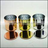 Matte Black Glass Candle Holder With Black Metal Lid thumbnail-4