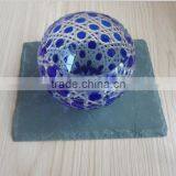 Elegant Slate Candle Holder With Exquisite Engraved Glass Candle Holder thumbnail-4