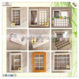 Unfinished Glass Top Bamboo Pine Wooden Tea Bags Box thumbnail-6